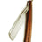 Harner 7/8 Stainless Steel, Quarter Hollow Ground, Curly Koa Scales w/ Matching Silvertip Badger Brush-