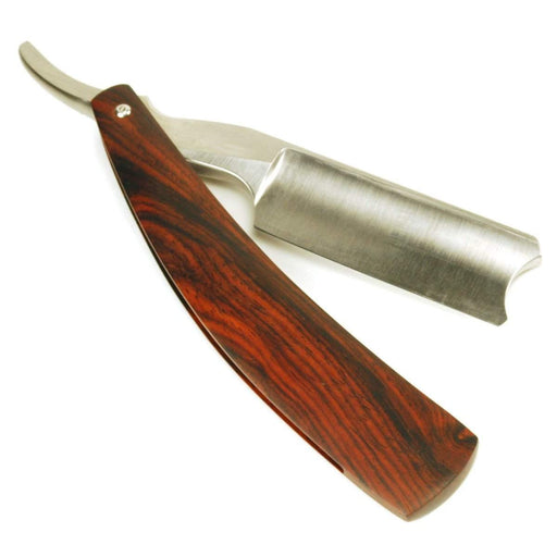 Harner 7/8 XHP Full-Hollow Ground Barber's Notch Razor, with cocobolo scales-