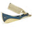 Harner 7/8 XHP Full-Hollow Ground Razor, with titanium scales and ivory paper micarta spacer-