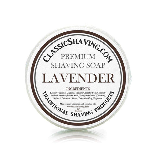Lavender Scent - Classic Shaving Mug Soap - 2.5" Regular Size-