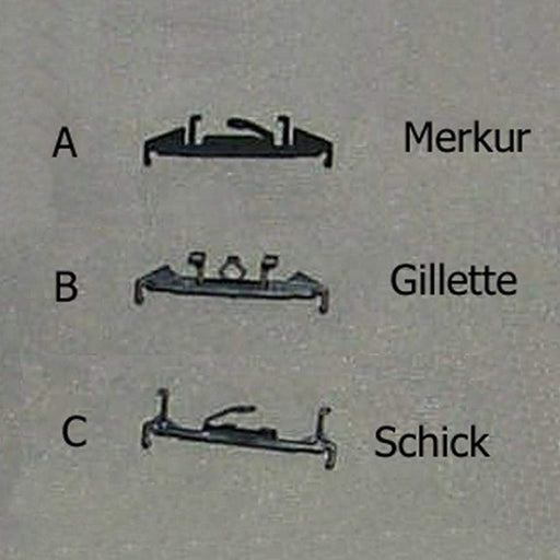Merkur Pivoting Cartridge Adapters-Gillette