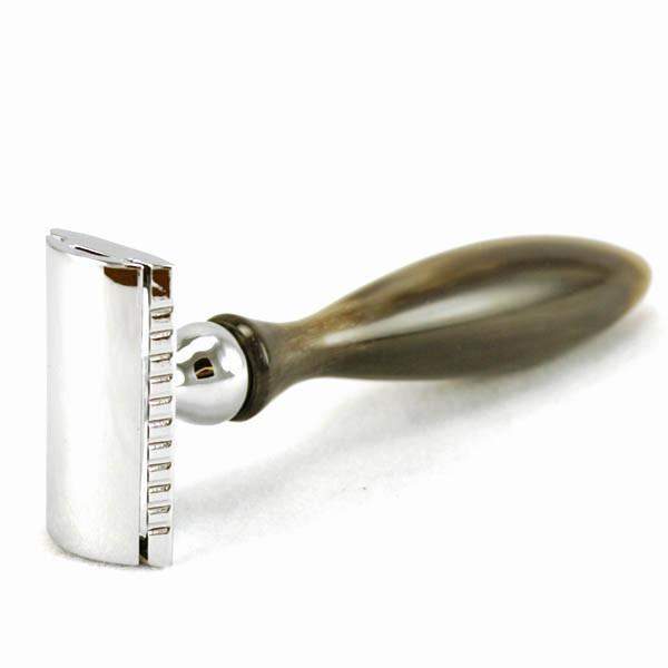 Parker 12R Chrome and Buffalo Horn Safety Razor-