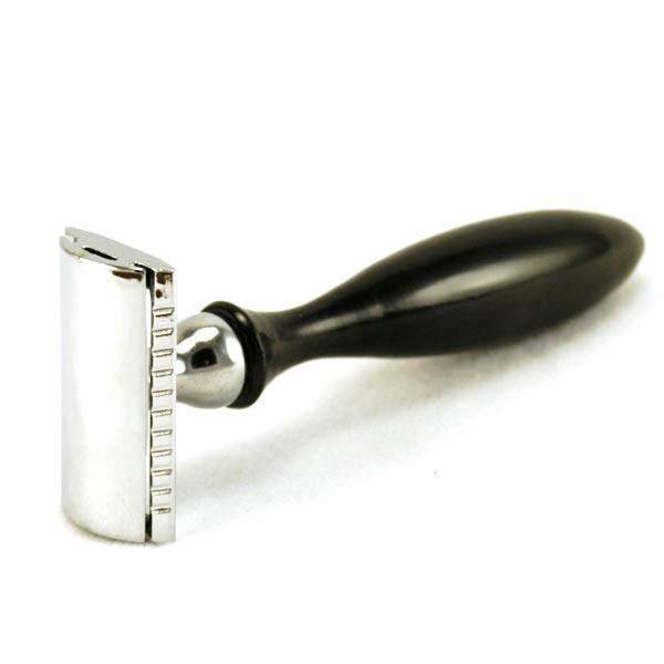 Parker 12R Chrome and Buffalo Horn Safety Razor-