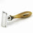 Parker 12R Chrome and Buffalo Horn Safety Razor-Striated Horn
