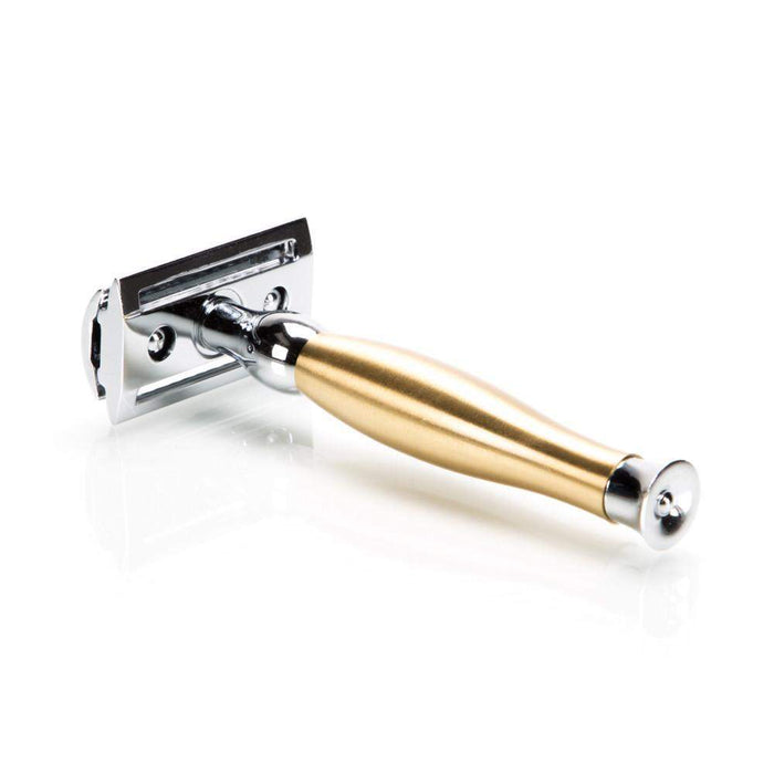 Parker 48R Chrome and Brushed Brass Safety Razor-