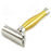 Parker 48R Chrome and Brushed Brass Safety Razor-