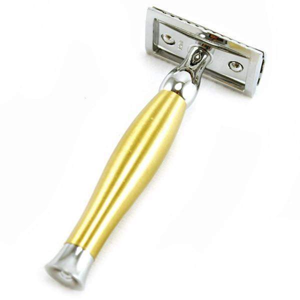 Parker 48R Chrome and Brushed Brass Safety Razor-