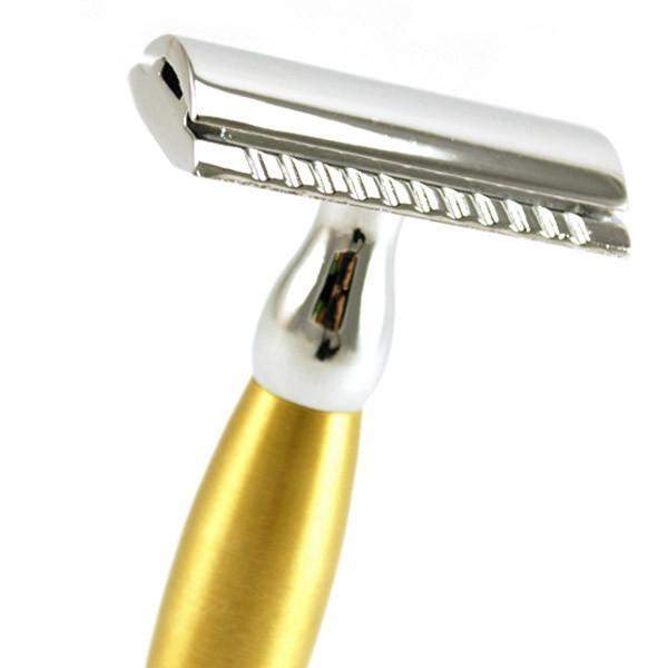 Parker 48R Chrome and Brushed Brass Safety Razor-