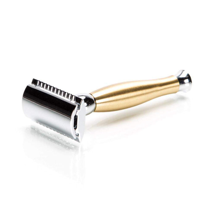 Parker 48R Chrome and Brushed Brass Safety Razor-