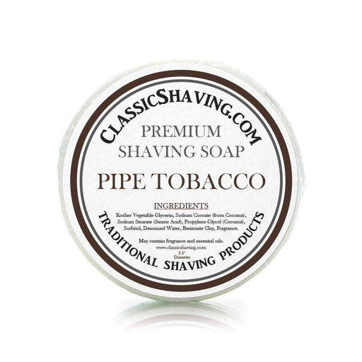 Pipe Tobacco Scent - Classic Shaving Mug Soap - 2.5" Regular Size-