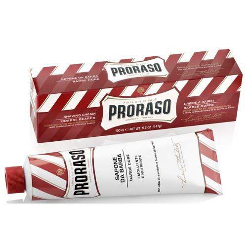 Proraso Shaving Cream Tube (red, green or blue)-"Red" Sandalwood & Shea Butter