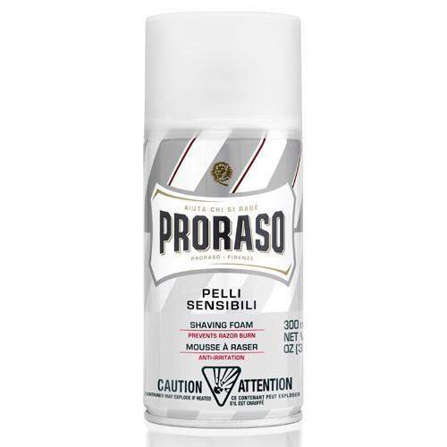 Proraso Shaving Foam - Can-"White" Sensitive Skin w/ Green Tea & Oatmeal