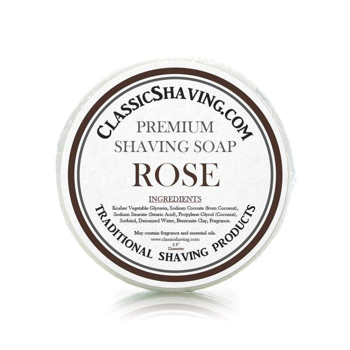 Rose Scent - Classic Shaving Mug Soap - 2.5" Regular Size-