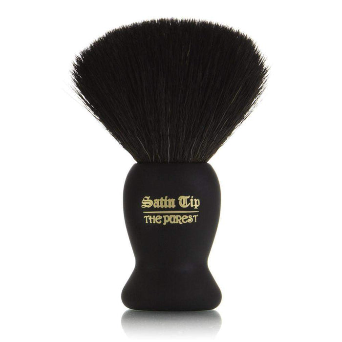 Satin Tip - The Purest - Luxury Synthetic Shaving Brush Black-