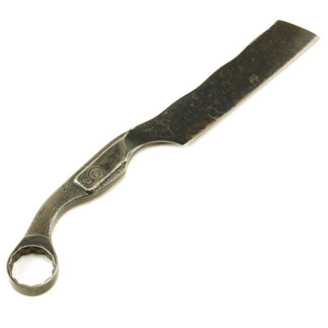 SOLD-Dylan Farnham #23 the "Wrench Razor" Non-folding Straight Razor-