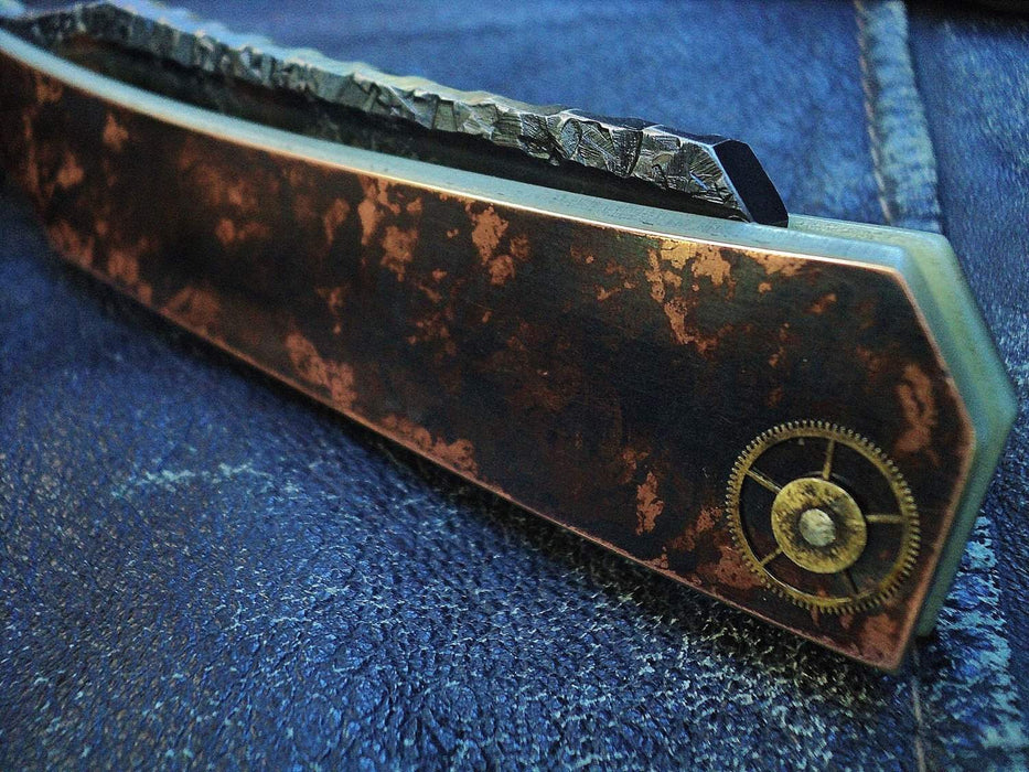 SOLD-Dylan Farnham #30 Steam Punk Straight Razor-