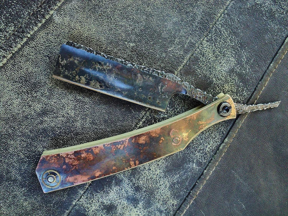 SOLD-Dylan Farnham #30 Steam Punk Straight Razor-