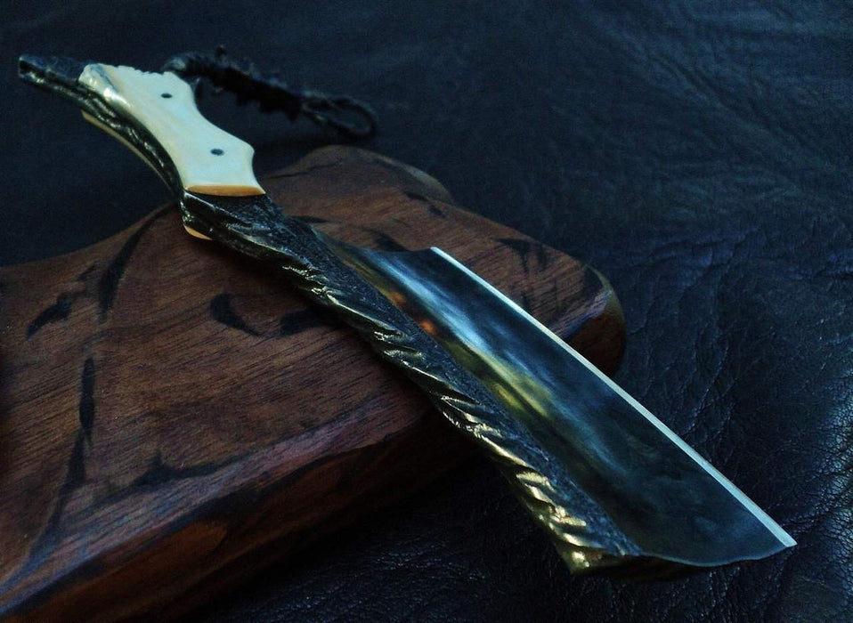 SOLD-Dylan Farnham #54, "The Python" 8/8 Kamisori Straight Razor, with custom storage box-