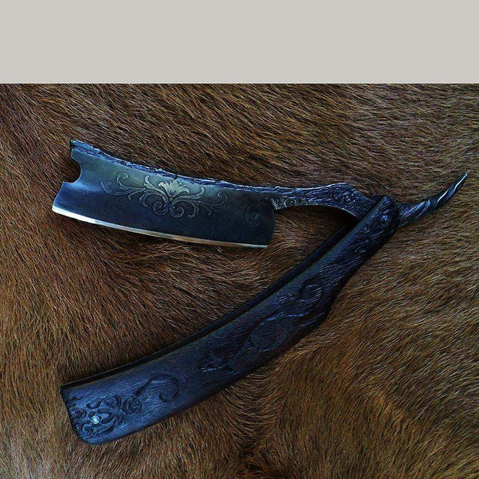 SOLD-Dylan Farnham #75 Elijah Straight Razor w/ Custom Sheath-