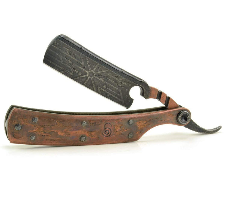 SOLD-Dylan Farnham Straight Razor #61 with custom sheath-