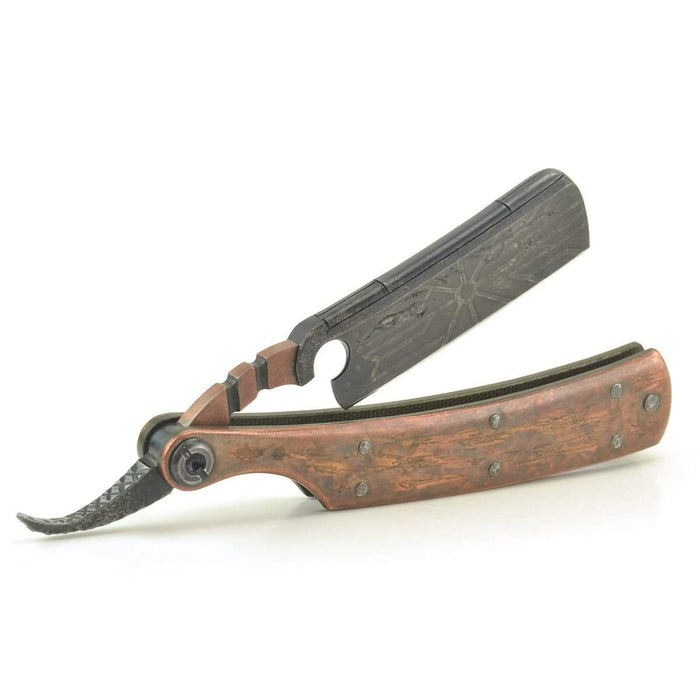 SOLD-Dylan Farnham Straight Razor #61 with custom sheath-