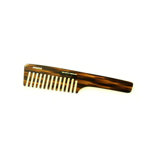 Swissco Tortoise Wide-Tooth Handle Comb 8.25 inch-