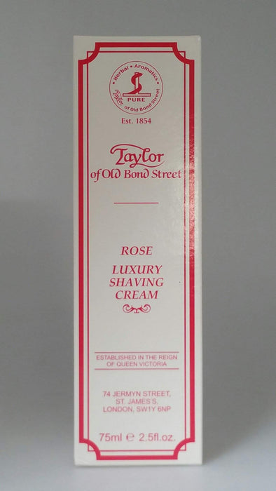 Taylor of Old Bond Street Shaving Cream 2.5 oz Tube-Rose