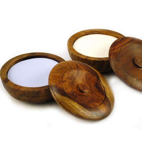 Taylor of Old Bond Street Shaving Soap in a Wooden Bowl-Sandalwood