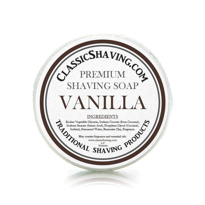 Vanilla Scent - Classic Shaving Mug Soap - 2.5" Regular Size-