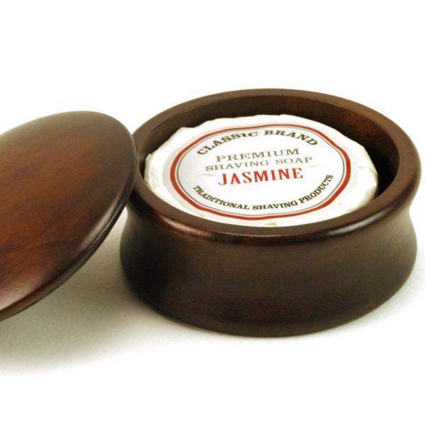Wood Covered Shave Bowl-Dark Wood